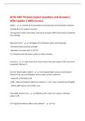 BCHS 4307 Proteins Exam2 Questions and Answers &vert;&NewLine;2026 Update &vert; 100&percnt; Correct&period;&NewLine;Water - -Solvent of most proteins and properties still somewhat unknown&NewLine;-Driving force for protein structure&NewLine;-Strong water-water interaction imposes an entropic effect that t