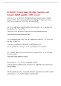BCHS 4307 Proteins Exam 1 Review Questions and&NewLine;Answers &vert; 2026 Update &vert; 100&percnt; Correct&period;&NewLine;Zwitterions - Molecules that have both a positive and negative charge&period;&NewLine;Because of their ionic nature&comma; they have extremely high melting temperatures&period;&NewLine;They can act as e