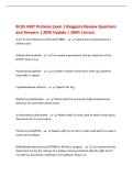 BCHS 4307 Proteins Exam2 Questions and Answers &vert; 2026 Update &vert; 100&percnt; Correct&period; Water - -Solvent of most proteins and properties still somewhat unknown -Driving force for protein structure -Strong water-water interaction imposes an entropic effect that t