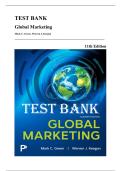 Test Bank &mdash; Global Marketing&comma; 11th Edition &lpar;Green & Keegan&comma; 2025&rpar; &vert; All Chapters 1-17 Covered