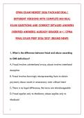 CPMA EXAM PREP 2026 &ndash; 200 REAL EXAM QUESTIONS & DETAILED ANSWERS &vert; CERTIFIED PROFESSIONAL MEDICAL AUDITOR STUDY GUIDE&NewLine;&NewLine;