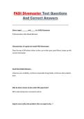 PADI Divemaster &ndash; Test Questions and Correct Answers Study Guide