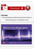 Electrocardiography for Healthcare Professionals&comma; 6th Edition by Kathryn A&period; Booth & Leesa Whicker &vert; Complete Study Guide&comma; Test Bank&comma; Exam Questions & Verified Answers &vert; ECG Interpretation Success Bundle