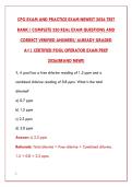 CPO EXAM PREP 2026 &ndash; 200 REAL EXAM QUESTIONS & DETAILED ANSWERS &vert; CERTIFIED POOL OPERATOR STUDY GUIDE&NewLine;&NewLine;