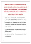 EMD EXAM PREP 2026 &ndash; 200 REAL EXAM QUESTIONS & DETAILED ANSWERS &vert; EMERGENCY MEDICAL DISPATCHER CERTIFICATION STUDY GUIDE&NewLine;&NewLine;