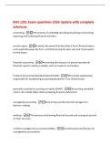 BUS 1201 Exam questions 2026 Update with complete&NewLine;solutions&period;&NewLine;accounting -The process of collecting recording classifying summarizing&NewLine;reporting and analyzing financial activities&NewLine;annual report -A yearly document that describes a firm's financial