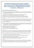 BSN HESI Medical-Surgical Exam Mastery 2026&sol;2027 &vert; Elsevier Evolve &vert; NCSBN Clinical Judgment Measurement Model &lpar;NCJMM&rpar; &vert; Comprehensive Adult Health Nursing Competency Assessment