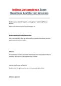 Indiana Jurisprudence Exam Questions and Correct Answers &ndash; Complete Practice Questions and Exam Review