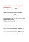 CCNA 200-301 Exam questions and correct answers