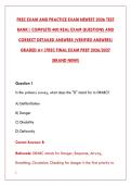 FREC EXAM PREP 2026 &ndash; 200 REAL EXAM QUESTIONS & DETAILED ANSWERS &vert; FIRST RESPONDER EMERGENCY CARE CERTIFICATION STUDY GUIDE&NewLine;&NewLine;