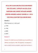 HCCA CHPC EXAM 2026 &ndash; 450&plus; REAL TEST BANK QUESTIONS & ANSWERS &vert; CERTIFICATION PASS GUARANTEE&NewLine;&NewLine;