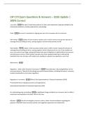 CIP C70 Exam Questions & Answers &ndash; 2026 Update &vert;&NewLine;100&percnt; Correct