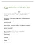 CIP Exam Questions & Answers &ndash; 2026 Update &vert; 100&percnt;&NewLine;Correct
