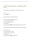 CIP-I Exam Questions & Answers &ndash; 2026 Update &vert; 100&percnt;&NewLine;Correct