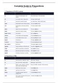 Complete Guide to Prepositions &vert; Engels &vert; VMBO &vert; 2025&sol;26