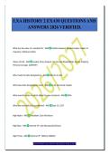 LXA HISTORY 2 EXAM QUESTIONS AND&NewLine;ANSWERS 2026 VERIFIED&period;