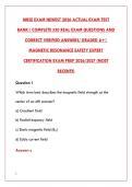 MRSE EXAM 2026 &ndash; 550&plus; REAL PRACTICE QUESTIONS & ANSWERS &vert; LATEST TEST BANK&NewLine;&NewLine;