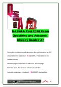 NJ CALA &lpar;NEW JERSEY CERTIFIED ASSISTED LIVING ADMINISTRATOR&rpar; EXAM COMPLETE PACKAGE DEAL