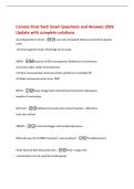 Comms Final Test&excl; Exam Questions and Answers 2026&NewLine;Update with complete solutions&NewLine;Avoiding Electric Shock --use only insulated hand and electrical power&NewLine;tools&NewLine;-electromagnetic static discharge wrist strap&NewLine;HERO -Hazards of Electromagnetic Radiation to 
