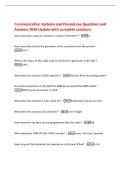 Communication Systems and Procedures Questions and&NewLine;Answers 2026 Update with complete solutions&NewLine;How many bean bags are utilized to install an Inverted Y&quest; -4&NewLine;How many feet should the generator set be emplaced from the system&quest; -&NewLine;25 FT&NewLine;What is the name o