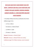 NCE EXAM 2026 &ndash; 200&plus; REAL PRACTICE QUESTIONS & ANSWERS &vert; LATEST TEST BANK&NewLine;&NewLine;