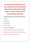 NPS EXAM 2026 &ndash; 200&plus; REAL PRACTICE QUESTIONS & ANSWERS &vert; LATEST TEST BANK&NewLine;&NewLine;