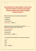 HESI RADIOLOGY EXIT EXAM VERSION 1 LATEST ACTUAL &NewLine;EXAM WITH COMPLETE QUESTIONS AND CORRECT &NewLine;DETAILED ANSWERS &lpar;100&percnt; VERIFIED ANSWERS&rpar; &NewLine;&vert;ALREADY GRADED A&plus;