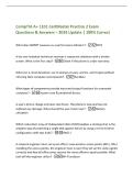 CompTIA A&plus; 1101 CertMaster Practice 2 Exam&NewLine;Questions & Answers &ndash; 2026 Update &vert; 100&percnt; Correct&NewLine;What does SMART measure as a performance indicator&quest; -IOPS&NewLine;A tier one helpdesk technician receives a corporate cellphone with a broken&NewLine;screen&period; What is the first