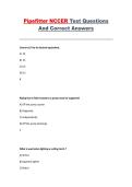 Pipefitter NCCER Test Questions and Answers