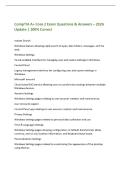 CompTIA A&plus; Core 2 Exam Questions & Answers &ndash; 2026&NewLine;Update &vert; 100&percnt; Correct&NewLine;Instant Search&NewLine;Windows feature allowing rapid search of apps&comma; data folders&comma; messages&comma; and the&NewLine;web&period;&NewLine;Windows Settings&NewLine;Touch-enabled interface for managing user and system settings