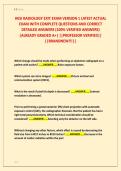HESI RADIOLOGY EXIT EXAM VERSION 1 LATEST ACTUAL &NewLine;EXAM WITH COMPLETE QUESTIONS AND CORRECT &NewLine;DETAILED ANSWERS &lpar;100&percnt; VERIFIED ANSWERS&rpar; &NewLine;&vert;ALREADY GRADED A&plus;&vert; &vert;&vert;PROFESSOR VERIFIED&vert;&vert; &NewLine;&vert;&vert;BRANDNEW&excl;&excl;&excl;&vert;&vert;