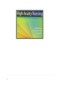 TEST BANK FOR High-Acuity Nursing 7th Edition by Kathleen Wagner &comma; Melanie Hardin-Pierce ISBN&colon;978-0134459295 COMPLETE GUIDE All CHAPTERS COVERED 100&percnt; VERIFIED A&plus; GRADE ASSURED&excl;&excl;&excl;&excl;&excl; NEW LATEST UPDATE&excl;&excl;&excl;&excl;&excl;
