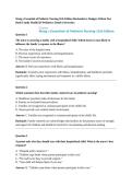 Wong s Essentials of Pediatric Nursing 11th Edition Hockenberry Rodgers Wilson Test Bank Family Health III-Pediatrics &lpar;South University&rpar;