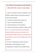 NU 150 EXAM 3 PHARMACOLOGY &ndash; 200 TESTED QUESTIONS WITH DETAILED RATIONALES&NewLine;&NewLine;