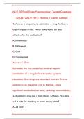 NU 150 FINAL EXAM PHARMACOLOGY &ndash; 200 TESTED QUESTIONS WITH DETAILED RATIONALES &lpar;2026&sol;2027 EDITION&rpar;&NewLine;&NewLine;