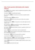 Data&comma; 5 Exam questions 2026 Update with complete&NewLine;solutions&period;&NewLine;Data -