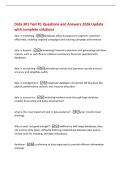 Data 301 Test &num;1 Questions and Answers 2026 Update&NewLine;with complete solutions