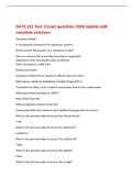 DATA 221 Test 2 Exam questions 2026 Update with&NewLine;complete solutions&period;