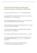 DOD annual security awareness refresher Exam&NewLine;Questions & Answers &ndash; 2026 Update &vert; 100&percnt; Correct