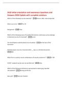 DOD initial orientation and awareness Questions and&NewLine;Answers 2026 Update with complete solutions&NewLine;Which of the following must be reported&quest; -Divorce&comma; dWI&comma; r