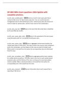 DP-300 DMVs Exam questions 2026 Update with&NewLine;complete solutions&period;