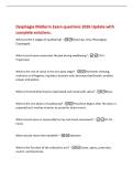 Dysphagia Midterm Exam questions 2026 Update with&NewLine;complete solutions&period;