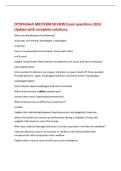 DYSPHAGIA MIDTERM REVIEW Exam questions 2026&NewLine;Update with complete solutions&period;&NewLine;What are the phases of swallowing&quest;&NewLine;oral prep&comma; oral transit&comma; pharyngeal&comma; esophageal&NewLine;oral prep&NewLine;bolus is manipulated and chewed&semi; mixed with saliva&NewLine;oral transit&NewLine;tongue moves b