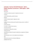 ECPI 2023 - NUR 221 PATHOPHYSIOLOGY - SMITH -&NewLine;EXAM 1 Questions and Answers &vert; 2026 Update &vert; 100&percnt;&NewLine;Correct&period;&NewLine;Nosocomial&NewLine;caused by an infection received in a healthcare environment&NewLine;Iatrogenic&NewLine;caused inadvertently by medical treatment&NewLine;Diagnosis&NewLine;A label 