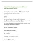 EEE 120 Digital Design Exam Questions & Answers &ndash;&NewLine;2026 Update &vert; 100&percnt; Correct&NewLine;Operation of the microprocessor from Lab 4&colon; -fetch execute cycle&colon; 1205&NewLine;set to 01 for next step so it goes to the right next&period;&NewLine;Use&lowbar;pc &equals; 1&NewLine;Read &equals; 1&NewLine;load&lowbar;ir &equals; 1&NewLine;How instructio