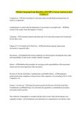 Florida Cam prep Exam Questions with 100&percnt; Correct Answers Latest Graded A&plus;