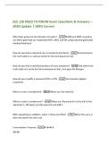 EEE 120 NEED TO KNOW Exam Questions & Answers &ndash;&NewLine;2026 Update &vert; 100&percnt; Correct&NewLine;What logic gates are functionally complete&quest; -NAND and NOR&comma; as well as&NewLine;any other gate that can implement NOT&comma; AND&comma; and OR using only that gate &lpar;and&NewLine;bubbles&sol;inverters&rpar;&NewLine;How do yo