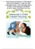 MATERNAL AND CHILD HEALTH NURSING 9TH EDITION PILLITTERI TEST BANK ANSWERS WITH FEEDBACK