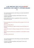 AAMC PREVIEW TEST 2 EXAM 2026&sol;2027 QUESTIONS AND CORRECT ANSWERS GRADED A&plus;