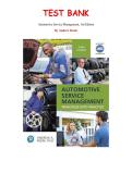 Test Bank for Automotive Service Management&comma; 3rd Edition by Andrew Rezin&comma; Chapter 1-34 &vert; All Chapters